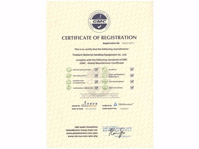 GMC global market registration certificate
